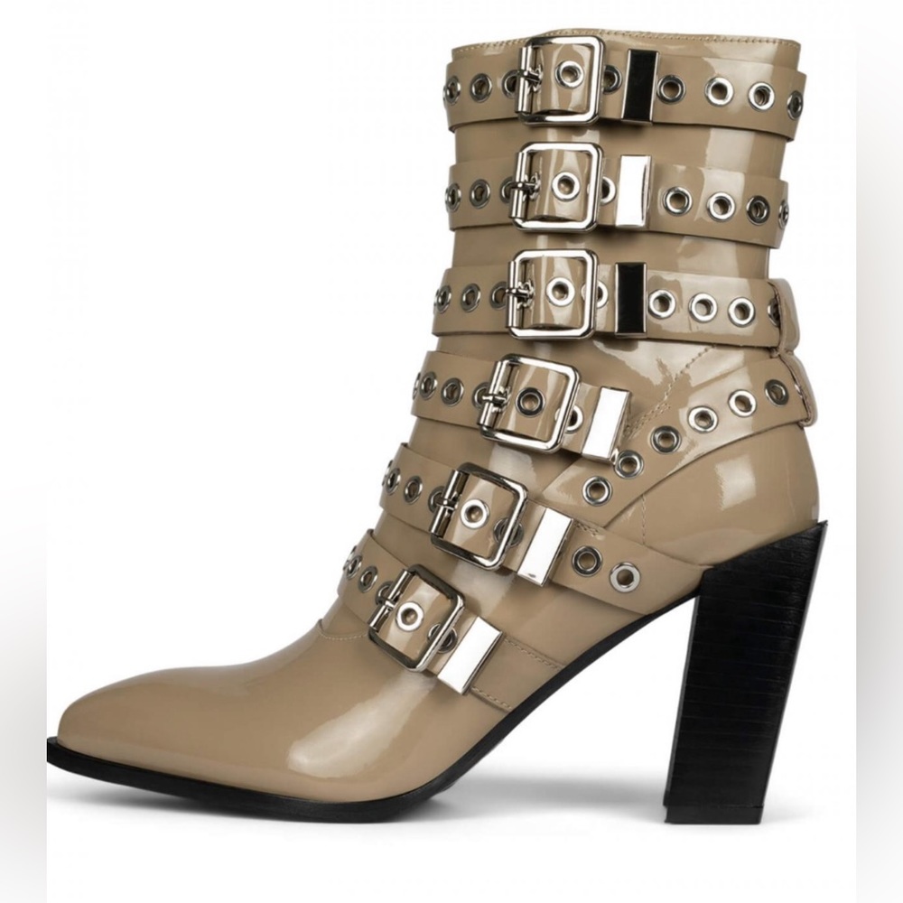 Jeffrey Campbell Ignatius 7.5. Taupe patent